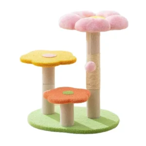 Pastel Petal Scratcher Tree