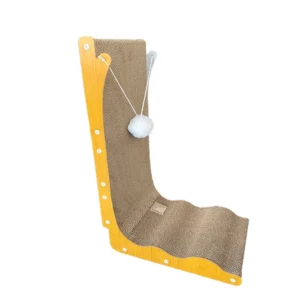 The L-Shaped Wood-Framed Cat Scratcher