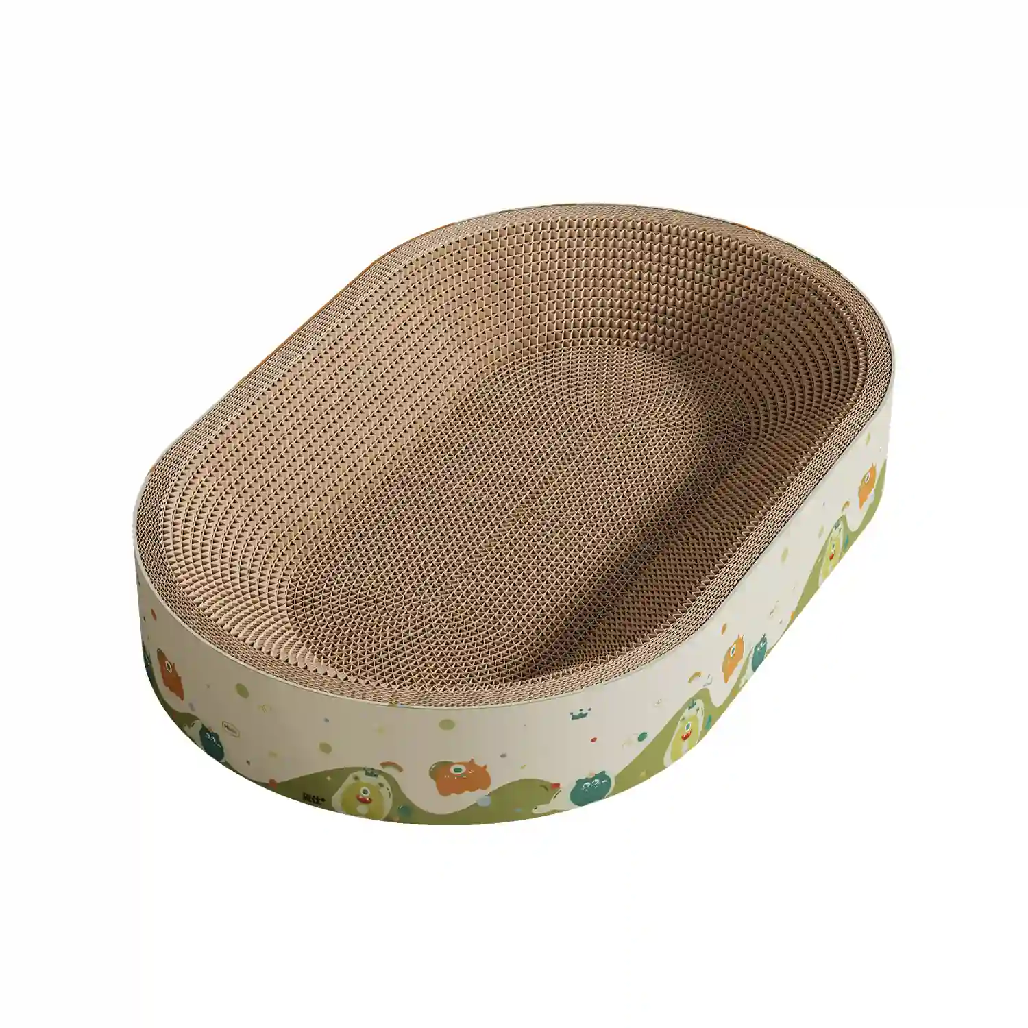 Deep-Rim Corrugated Cat Nest Pan