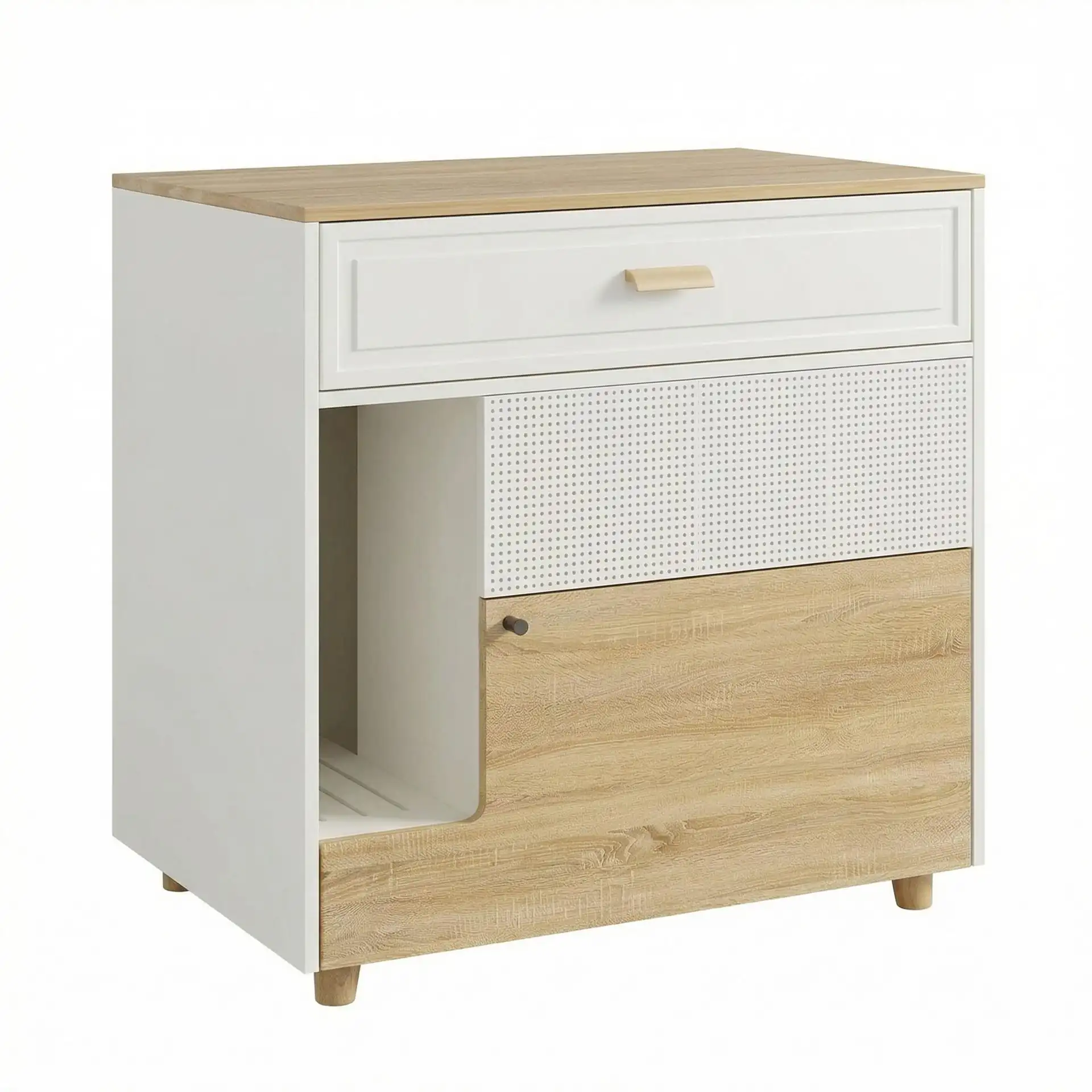 Modern White Multi-Purpose Pet Side Table